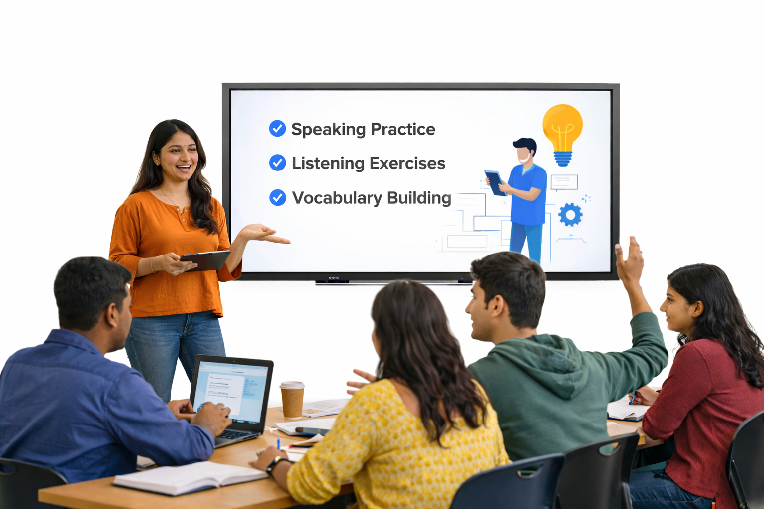 STEP English communication training for college students